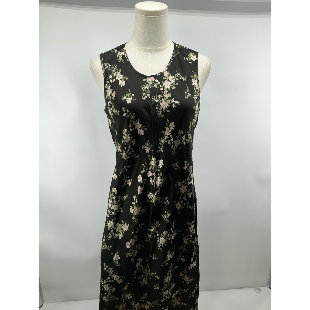 Washable Stretch Silk Tank Midi Dress
